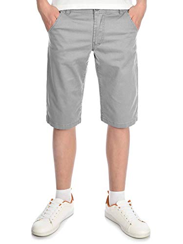 BEZLIT Kinder Kurze-Hose Jungen Chino-Shorts Capri-Shorts Bund Verstellbar Kinder-Shorts 30057 Hellgrau 104 von BEZLIT