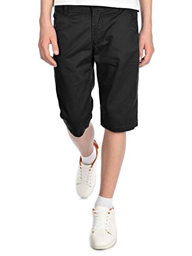 BEZLIT Kinder Kurze-Hose Jungen Chino-Shorts Capri-Shorts Bund Verstellbar Kinder-Shorts 30057 Schwarz 122 von BEZLIT