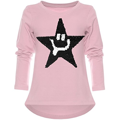 BEZLIT Kinder Mädchen Pullover Wende Pailletten Sweatshirt 21897 Rosa 104 von BEZLIT