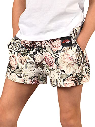 BEZLIT Kinder Mädchen Shorts Hot Pants Kurze Hose 30335 Olivegrün-Blume 164 von BEZLIT