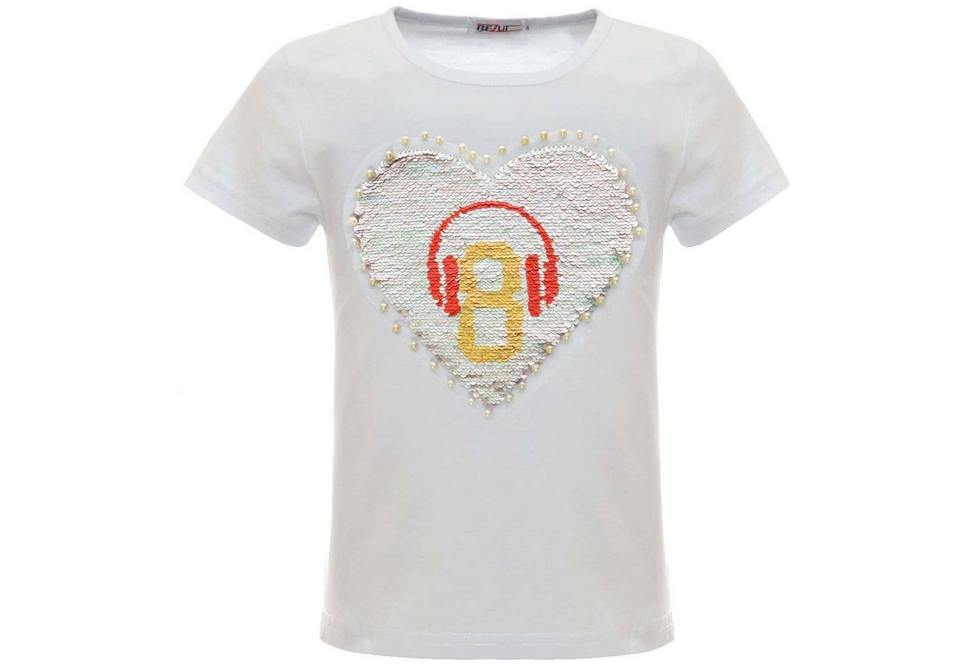 BEZLIT Paillettenshirt Mädchen Wende Pailletten T-Shirt (1-tlg) mit Wendepailletten von BEZLIT