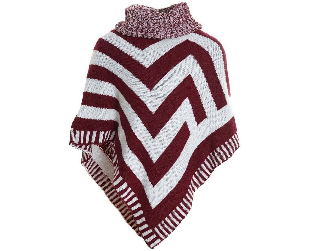 BEZLIT Strickcape Mädchen Poncho mit Schalkragen 20193 (1-tlg) Rollkragen Poncho von BEZLIT