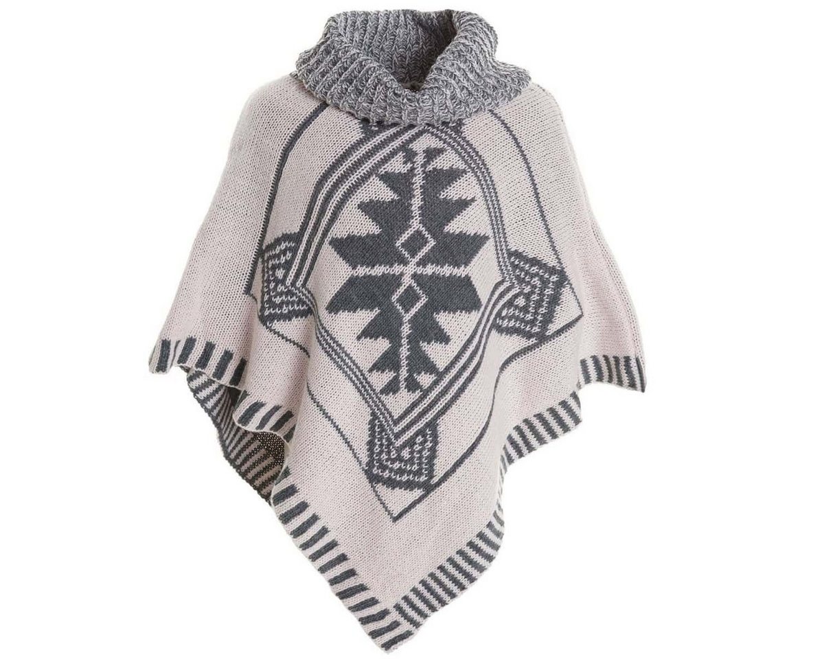 BEZLIT Strickponcho Mädchen Poncho mit Schalkragen (1-tlg) Casual von BEZLIT