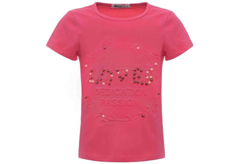 BEZLIT T-Shirt Mädchen T-Shirt Kunst-Perlen (1-tlg) mit Kunstperlen von BEZLIT