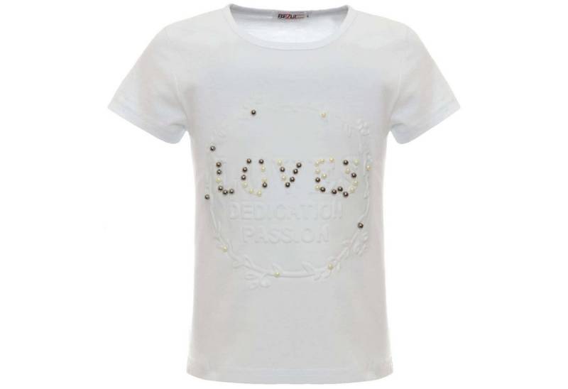 BEZLIT T-Shirt Mädchen T-Shirt Kunst-Perlen (1-tlg) mit Kunstperlen von BEZLIT