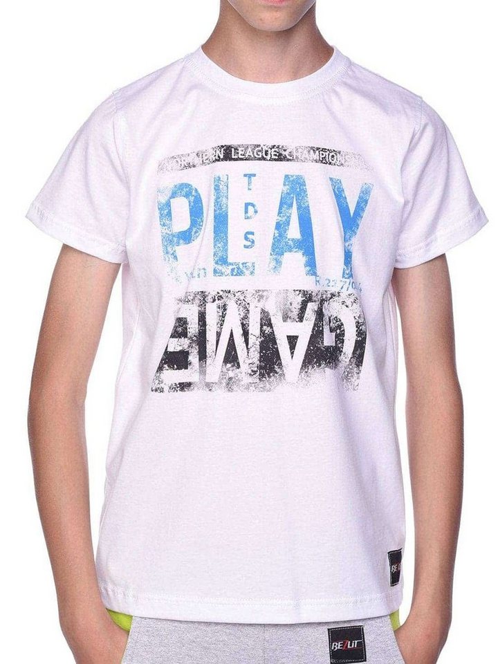 BEZLIT T-Shirt Jungen T-Shirt mit Motiv Druck & Sommer Farben (1-tlg) T-Shirt von BEZLIT