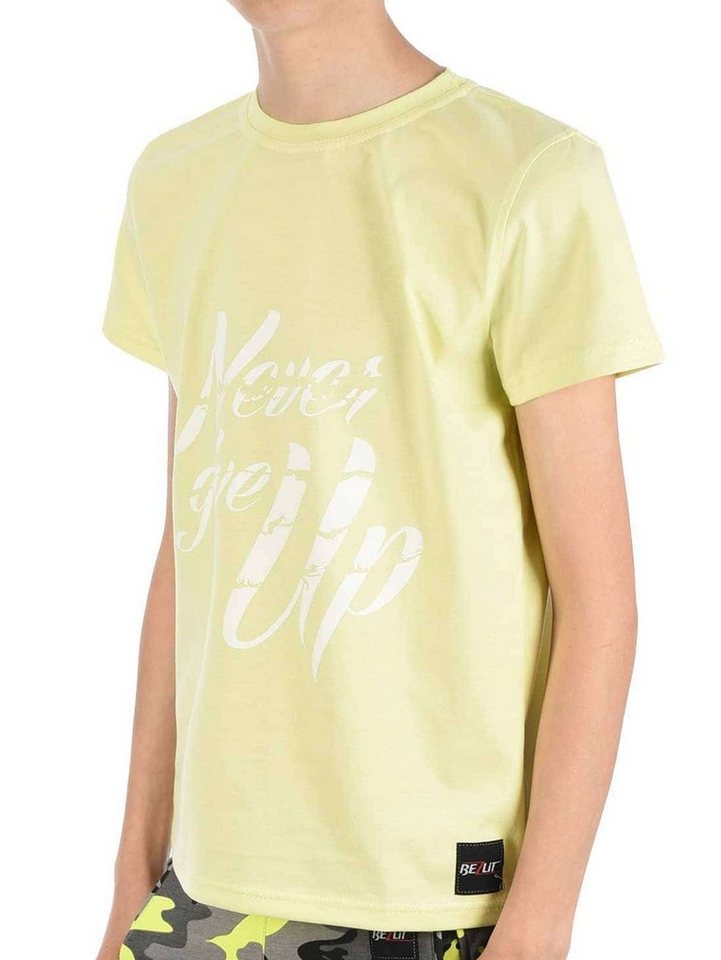 BEZLIT T-Shirt Jungen T-Shirt mit Never Give Up (1-tlg) casual, mit Schriftzug von BEZLIT