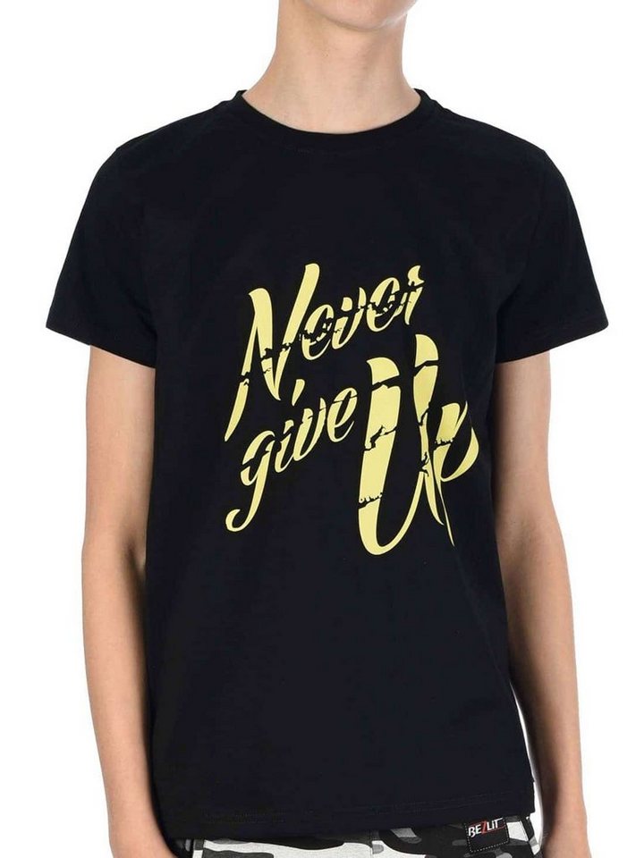 BEZLIT T-Shirt Jungen T-Shirt mit Never Give Up (1-tlg) casual, mit Schriftzug von BEZLIT