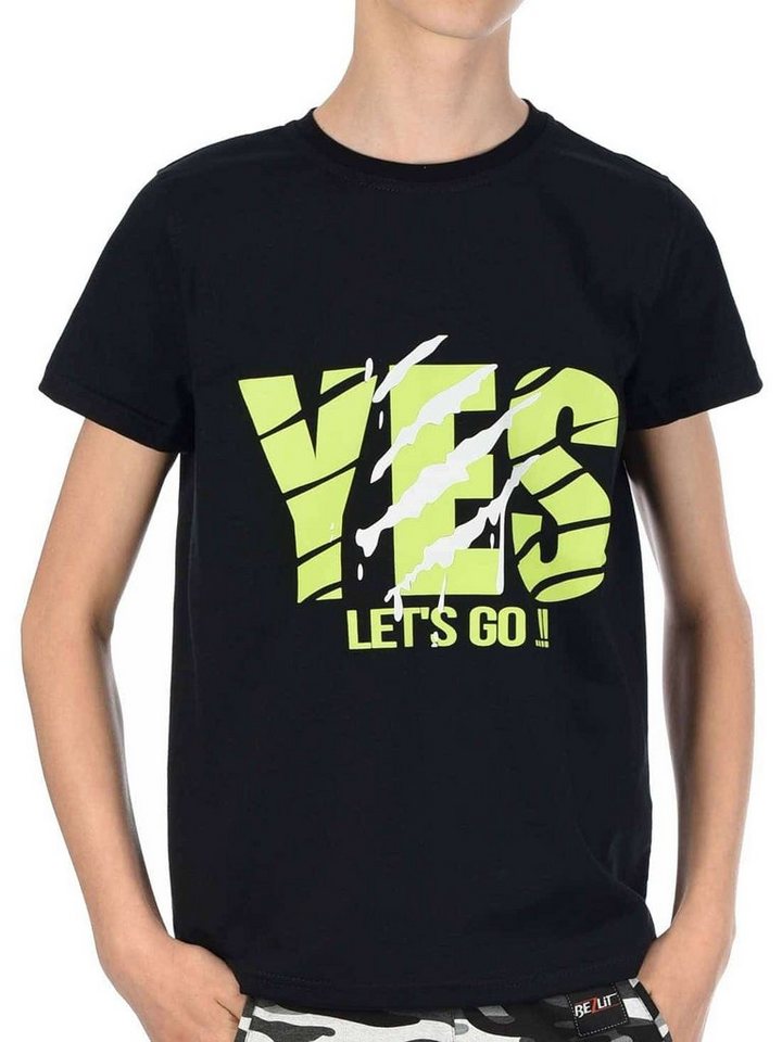 BEZLIT T-Shirt Jungen T-Shirt mit YES (1-tlg) Mit Print von BEZLIT