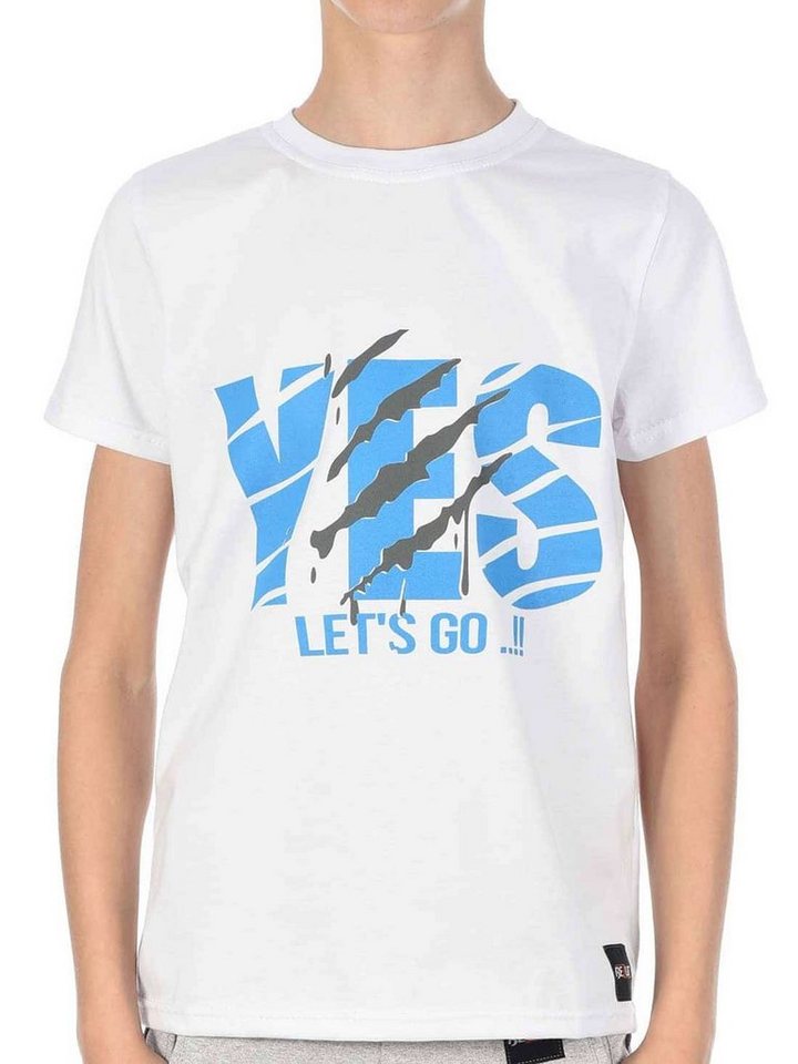 BEZLIT T-Shirt Jungen T-Shirt mit YES (1-tlg) Mit Print von BEZLIT