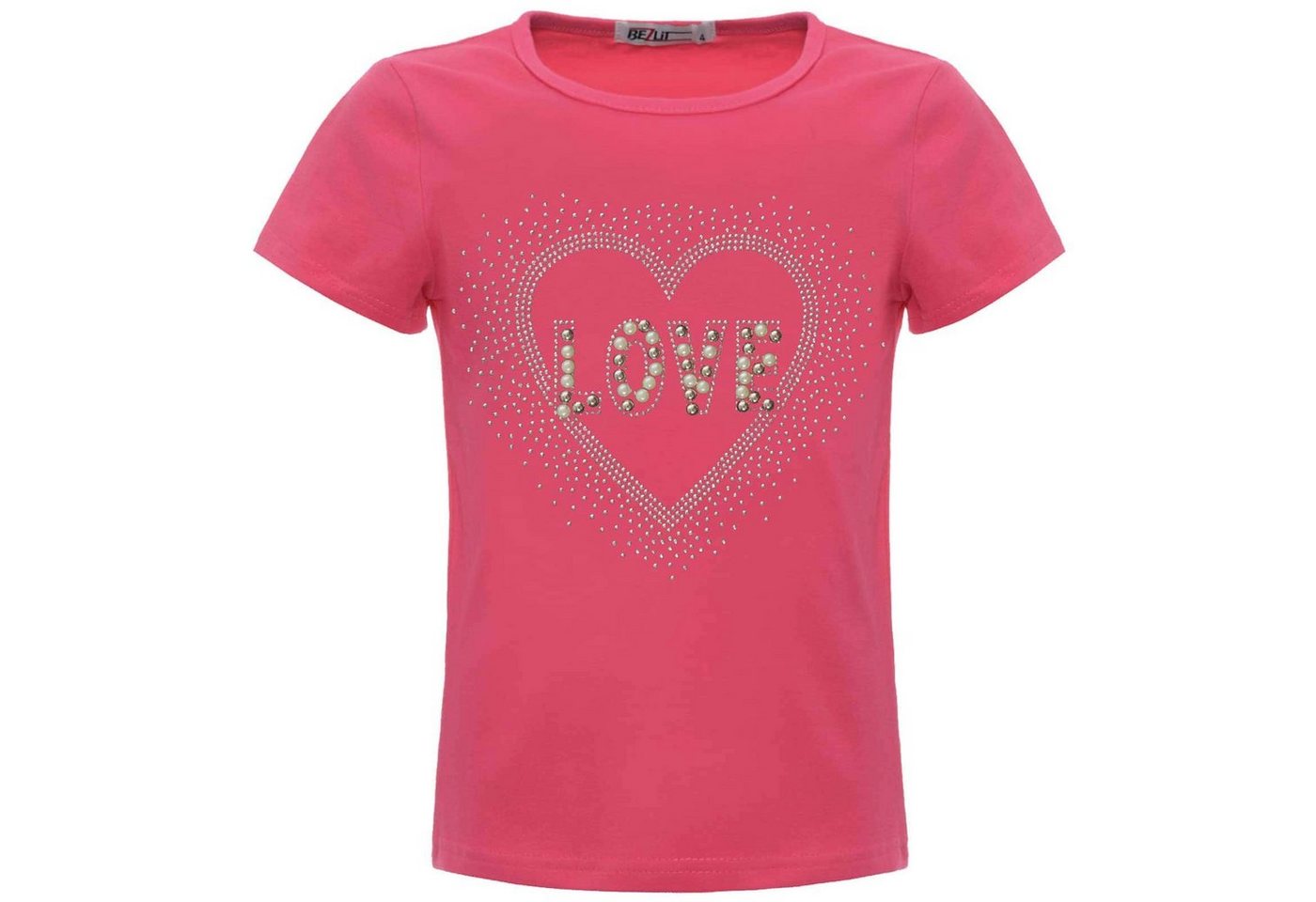 BEZLIT T-Shirt Mädchen T-Shirt Glitzersteinchen (1-tlg) mit Motiv von BEZLIT