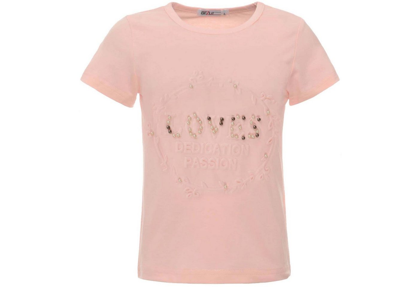 BEZLIT T-Shirt Mädchen T-Shirt Kunst-Perlen (1-tlg) mit Kunstperlen von BEZLIT