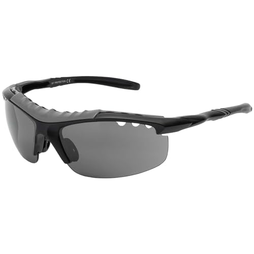 BEZLIT Unisex Sonnenbrillen Bikerbrille Sonnenbrille Damen Flieger verspiegelt Schwarz von BEZLIT
