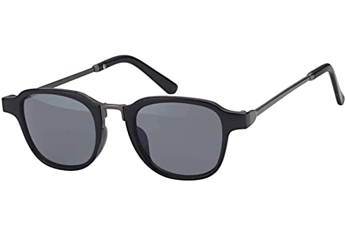 BEZLIT Zeitlos Moderne Sonnenbrille mit Metallrahmen Schwarz Anthrazit von BEZLIT