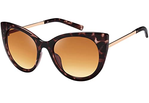 BEZLIT Zeitlose Damen Cat-Eye Designer Sonnenbrille Braun Leopard von BEZLIT