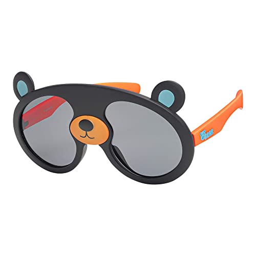 Kinder Freizeit Motiv Bärchen Sonnen Brille 30458 Schwarz-Orange von BEZLIT