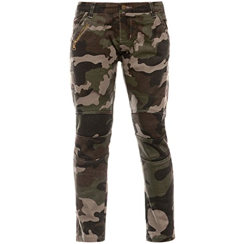 Madchen Chino Hose Verstellbaren Bund in Camouflage 21878 Braun (53) 116 bis 122 cm / 8 Jahre von BEZLIT