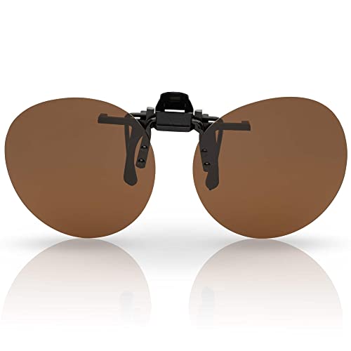 Polarisiert Sonnen Brillen Aufsatz Polarized Clip On 30444 Braun von BEZLIT