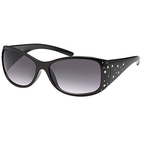 Sonnenbrille Damen Trendy Brille Sonnen Brillen Retro Elegant Designer A0558 Schwarz von BEZLIT