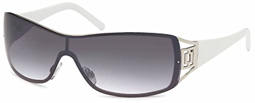 Sonnenbrille Monoscheiben Brille Damen Herren Sonnenbrillen Retro B552 Weiß von BEZLIT