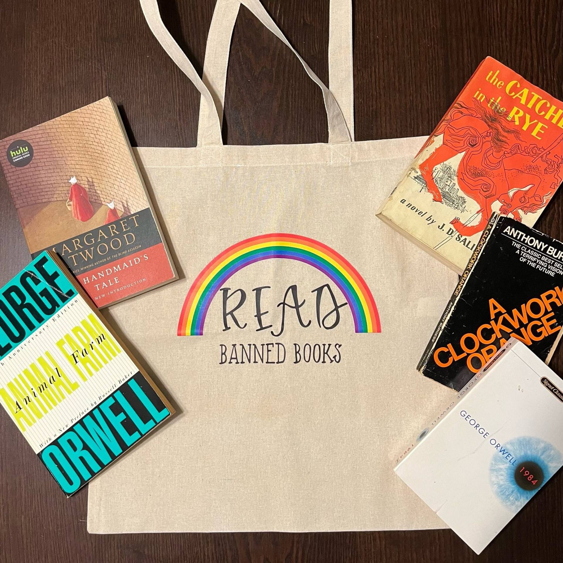 Wiederverwendbare Einkaufstasche-Lesen Sie Verbotene Bücher-Einkaufstasche-Leinwandtaschen, Langlebige Umweltfreundliche von BFFProject
