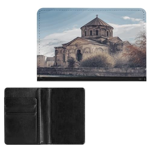 Reisepasshülle, elegant, armenische Kirche, bedruckt, schlanke Reisepasshülle für Damen und Herren, Stil, Einheitsgröße, Reisepassschutz, Stil:, Einheitsgröße, Reisepassschutz von BFGWK