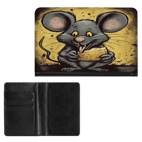 Reisepasshülle Elegance Rat Eats Cheese Printing Passport Cover Slim Travel Passport Wallet für Damen Herren Stil, Einheitsgröße, Reisepassschutz, Stil:, Einheitsgröße, Reisepassschutz von BFGWK