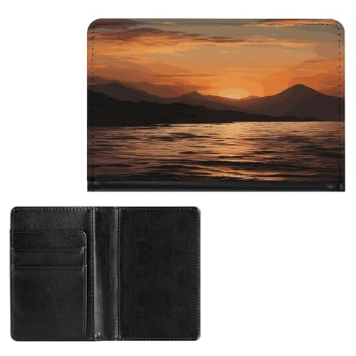 Reisepasshülle Elegance at Sunset Printing Passport Cover Slim Travel Passport Wallet für Damen Herren Stil, Einheitsgröße, Reisepassschutz, Stil:, Einheitsgröße, Reisepassschutz von BFGWK