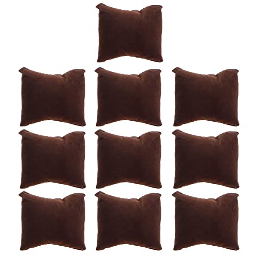 10 Stück Armbandkissen, mehrfarbig, Schmuckkissen, Uhren, Armband, Kissen, Präsentationsständer-Set, Schmuckkissen, Tasche 10 Stück Armbandkissen, mehrfarbig, Schmuckkissen, Uhren, Armband, Kissen, Präsentationsständer-Set, Schmuckkissen, Tasche von BFLKY