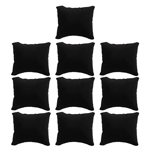 10 Stück Armbandkissen, mehrfarbig, Schmuckkissen, Uhren, Armband, Kissen, Präsentationsständer-Set, Schmuckkissen, Tasche 10 Stück Armbandkissen, mehrfarbig, Schmuckkissen, Uhren, Armband, Kissen, Präsentationsständer-Set, Schmuckkissen, Tasche von BFLKY