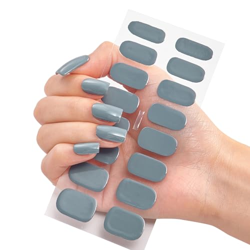 16 Streifen Nagellackstreifen Selbstklebende Nagelaufkleber Vollständige Nagelfolien Für Frauen Und Mädchen Nagelstreifen Nagelzubehör von BFLKY