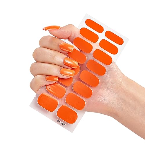 16 Streifen Nagellackstreifen Selbstklebende Nagelaufkleber Vollständige Nagelfolien Für Frauen Und Mädchen Nagelstreifen Nagelzubehör von BFLKY