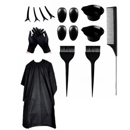 16x/Set Haarfärbe Kits Haarspangen Haarfärbemittel Haarbürsten Haarfärbeschüssel Schönheitssalon Werkzeug Einfach Zu Bedienen Für Frauen von BFLKY