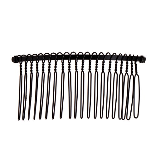 20 Zähne Braut Haarspangen Metall Hochzeit Schleier Seitenkamm Haarschmuck Schleier Kamm Frisur Werkzeug für Frauen von BFLKY