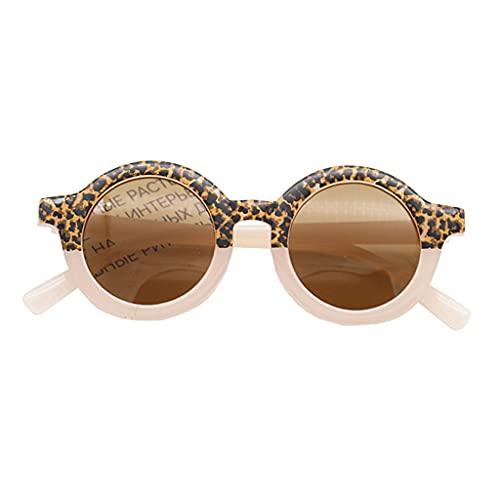 Kinder Kleinkind Baby Mädchen Junge Runde Sonnenbrille Leopard Bär Form UV400 Für Schutz Klassischen Stil Für Sonne von BFLKY