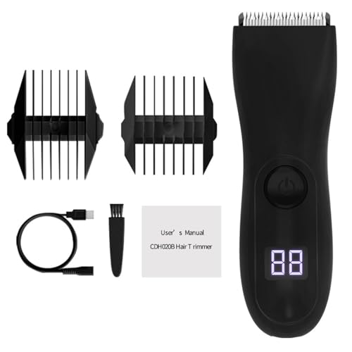 Leisten- und Körperhaartrimmer für Herren, Schamhaartrimmer, elektrisch, kabellos, wiederaufladbar, Körperpfleger von BFLKY