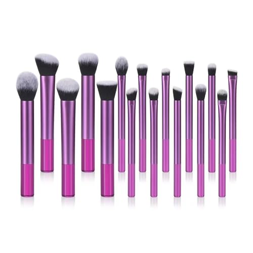 Luxuriöses 16-teiliges Make-up-Pinsel-Set mit langem Griff zum Abdecken und Lidschatten, multifunktionale Gesichtskosmetikpinsel von BFLKY