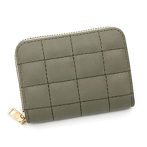 BFNDSSEOU Pu Lederkarte und Münzbox Card Pouch Zip Money Clip Coin Purse Multicolor 10.5x2.5x8cm(Green) von BFNDSSEOU