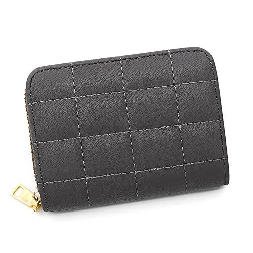 BFNDSSEOU Pu Lederkarte und Münzbox Card Pouch Zip Money Clip Coin Purse Multicolor 10.5x2.5x8cm(Grey) von BFNDSSEOU