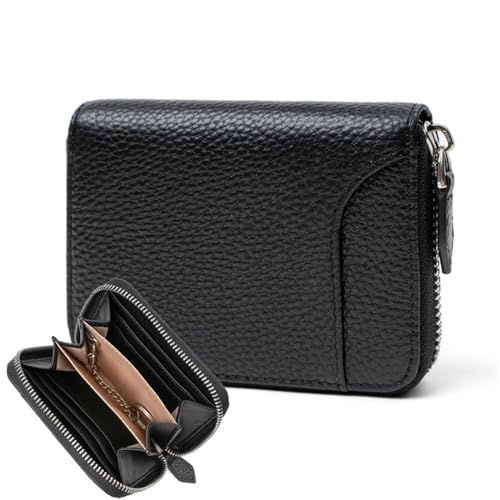 BFNDSSEOU Pu Lederkarte und Münzbox Men's Leather Zip Coin Purse Card Case Keychain Multicolor 11.3x9x2.5cm(Colour 1) von BFNDSSEOU