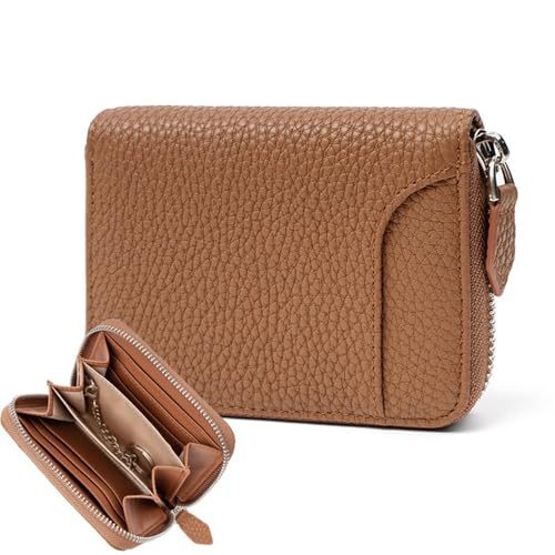 BFNDSSEOU Pu Lederkarte und Münzbox Men's Leather Zip Coin Purse Card Case Keychain Multicolor 11.3x9x2.5cm(Colour 2) von BFNDSSEOU