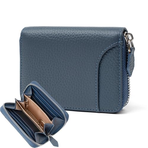 BFNDSSEOU Pu Lederkarte und Münzbox Men's Leather Zip Coin Purse Card Case Keychain Multicolor 11.3x9x2.5cm(Colour 3) von BFNDSSEOU