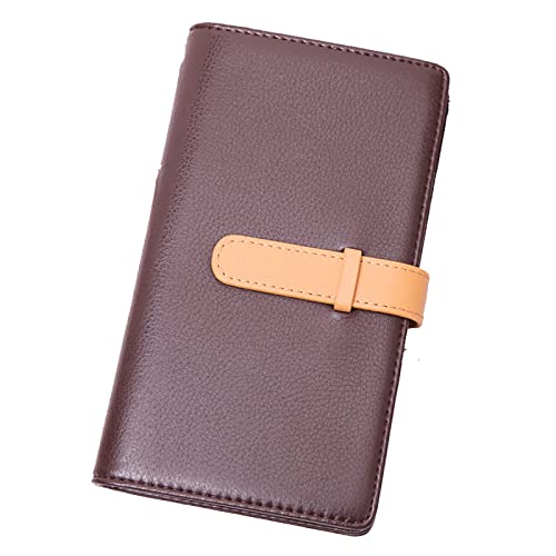 BFNDSSEOU Pu Lederkarte und Münzbox PU Leather Business Multi-Card Holder for Men Women, 20x12x2.5cm, Multicolor(Brown) von BFNDSSEOU