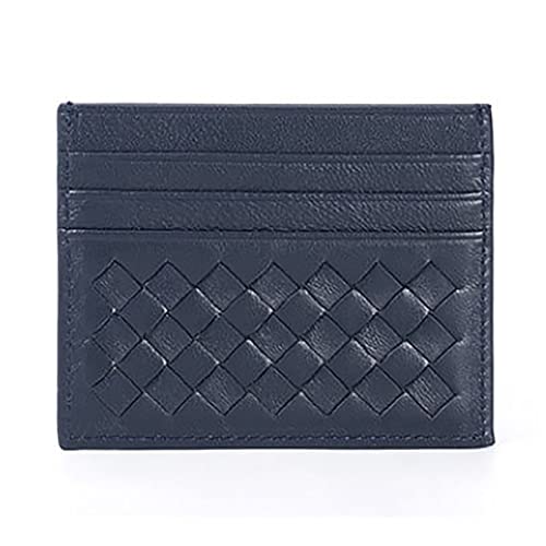 BFNDSSEOU Pu Lederkarte und Münzbox PU Leather Woven Card Pouch for Men and Women Multicolor 10.6x0.3x9cm(Blue) von BFNDSSEOU