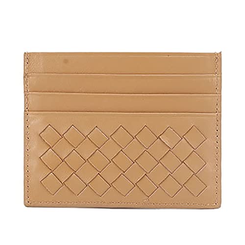 BFNDSSEOU Pu Lederkarte und Münzbox PU Leather Woven Card Pouch for Men and Women Multicolor 10.6x0.3x9cm(Khaki) von BFNDSSEOU