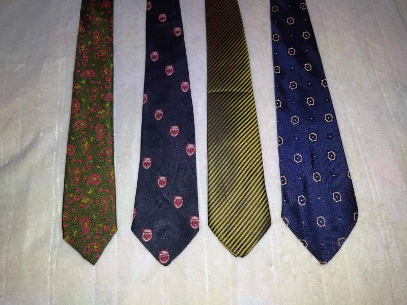 Vintage Krawatten Mid Century Chas Levy Grün Alle Seide Italien Made Blue Reis Des New Haven Christian Dior Designer Sylvan Selig von BFRretro