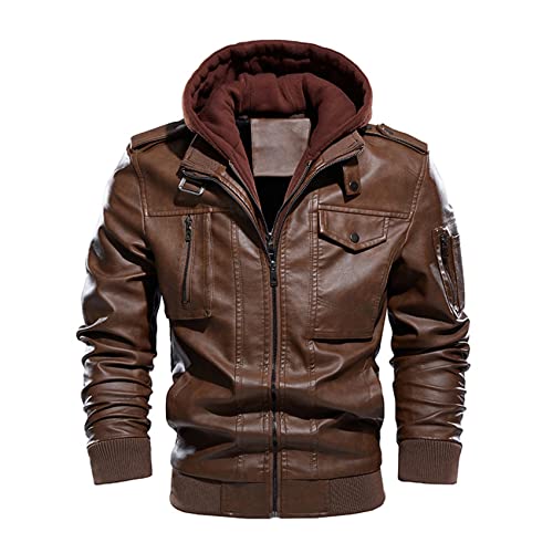 BFSGBFNTMD Beauty Code Herbst Und Winter Neue Herren Gewaschene Lederjacke Lederjacke Lederjacke von BFSGBFNTMD