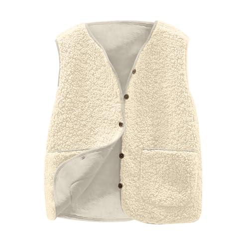 BFSWL Blitzangebote des Tages Teddy Weste Damen Kurz Fleece Winterweste Warm Plüsch Fleeceweste Ärmellos Übergangsjacke Einfabig Winterjacke Autumn Teddyjacke Winter Plüschweste Locker BFSWL Blitzangebote des Tages Teddy Weste Damen Kurz Fleece Winterweste Warm Plüsch Fleeceweste Ärmellos Übergangsjacke Einfabig Winterjacke Autumn Teddyjacke Winter Plüschweste Locker von BFSWL