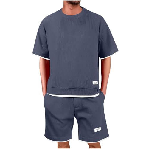 BFSWL Freizeitanzug Herren Sommer – Modisch Einfarbig Zweiteiler – Lockere T-Shirt und Shorts 2 Teiler BFSWL Freizeitanzug Herren Sommer – Modisch Einfarbig Zweiteiler – Lockere T-Shirt und Shorts 2 Teiler von BFSWL