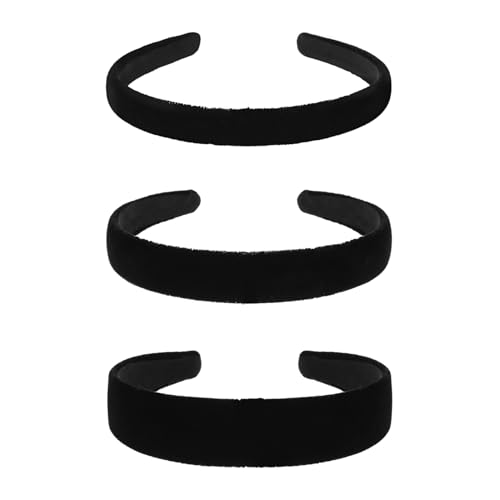 Haarreifen Damen,3 Stück Haarreif Schwarz,Schwarz Haarreif Samt Breit Elegant,Haarschmuck für Damen,haarreif schwarz Samt,Bequemes Rutschfest Haarband für Alltag & Besondere Anlässe(1.5/2/3cm Breite) Haarreifen Damen,3 Stück Haarreif Schwarz,Schwarz Haarreif Samt Breit Elegant,Haarschmuck für Damen,haarreif schwarz Samt,Bequemes Rutschfest Haarband für Alltag & Besondere Anlässe(1.5/2/3cm Breite) von BFUZXY